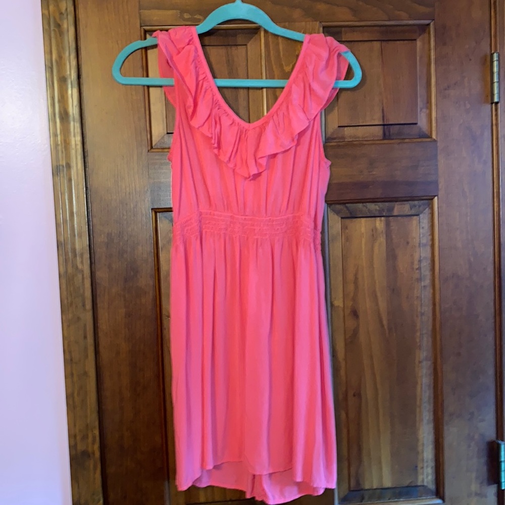 As U Wish Pink-Coral Sun Dress